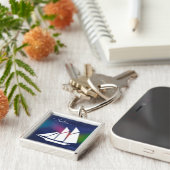 キーチェーンで帆 キーホルダー (側面)