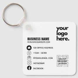 キーチェーンとクライアントを切り離すスキャン可能 キーホルダー