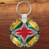 キーチェーンとロサンゼルスカラーデザイン キーホルダー (裏面)