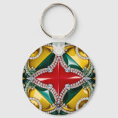 キーチェーンとロサンゼルスカラーデザイン キーホルダー (裏面)