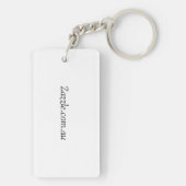 キーチェーンと自然デザイン キーホルダー (裏面)