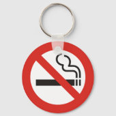 キーチェーンなし喫煙 キーホルダー (正面)