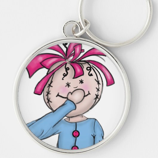 キーチェーンの塗り潰しテンプレート キーホルダー (正面)