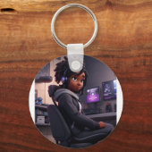 キーチェーンの新しいチャットユーザータイトルChatGPT "Ke キーホルダー (裏面)