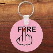 キーチェーンの火の反転 キーホルダー (正面)