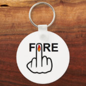 キーチェーンの火の反転 キーホルダー (正面)