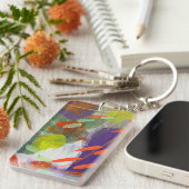 キーチェーンの秋が落ちるデザイン キーホルダー (正面右)