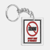 キーチェーンの進行中のトーキングホッケーゲームなし キーホルダー (正面左)