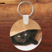 キーチェーンの黒いバッグ キーホルダー (正面)