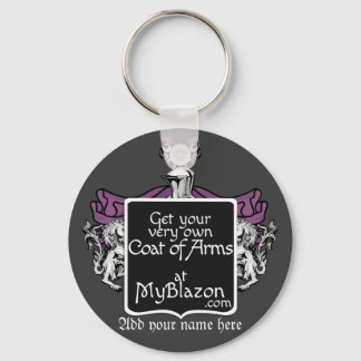 キーチェーンは独自のコートの腕で飾られた キーホルダー