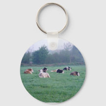 キーチェーンまたはキーリング – 牛 – カラー