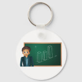 キーチェーンを提示するビジネスマン キーホルダー (裏面)