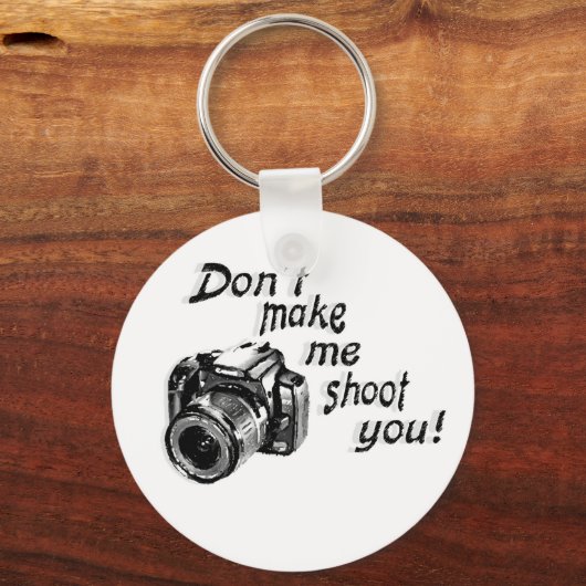 キーチェーンを撃たせるな キーホルダー (正面)