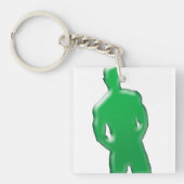 キーチェーンを配置する人 キーホルダー (正面)