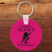 キーチェーンを静かにして キーホルダー (裏面)