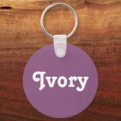 キーチェーンアイボリー キーホルダー (正面)