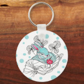 キーチェーンアクアウサギの手 キーホルダー (裏面)