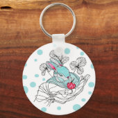 キーチェーンアクアウサギの手 キーホルダー (正面)