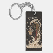 キーチェーンアクエリアスシタル〔占星術の〕十二宮図アート キーホルダー (正面左)