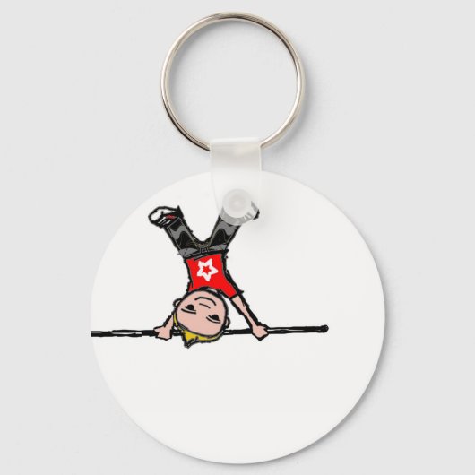 キーチェーンアップサイドダウン1 キーホルダー (正面)