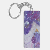 キーチェーンインムーンマウンテンデザイン キーホルダー (正面左)