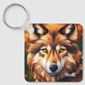 キーチェーンウルフ キーホルダー (正面)