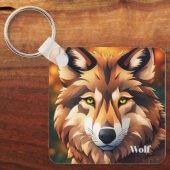 キーチェーンウルフ キーホルダー (正面)