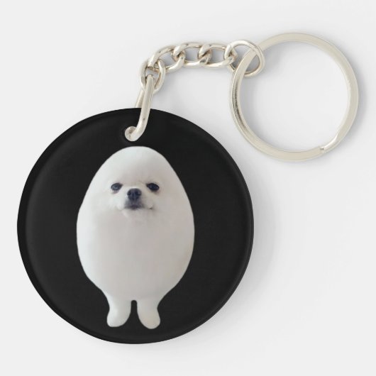 キーチェーンエッグドッグミーム キーホルダー (裏面)