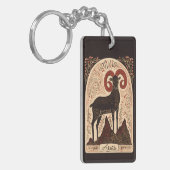 キーチェーンエリアズシテリア〔占星術の〕十二宮図アート キーホルダー (正面左)