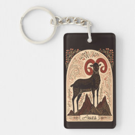 キーチェーンエリアズシテリア〔占星術の〕十二宮図アート キーホルダー