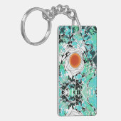キーチェーンギフト男性の女性の花自然ドリームアート キーホルダー (正面左)