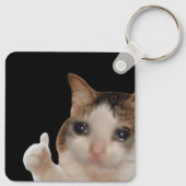 キーチェーンサムズアップOkキャットミーム キーホルダー (裏面)