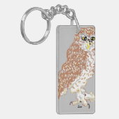 キーチェーンスポッテッドフクロウ キーホルダー (正面左)