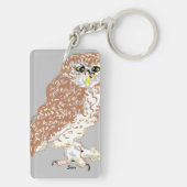 キーチェーンスポッテッドフクロウ キーホルダー (裏面)