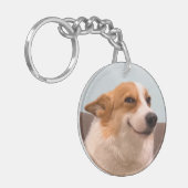 キーチェーンスマイルコーギミーム キーホルダー (正面左)