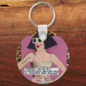 キーチェーンセラピー救済が悲鳴の強迫観念 キーホルダー (正面)