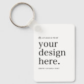 キーチェーンデザインのアップロード キーホルダー (正面)