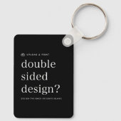 キーチェーンデザインのアップロード キーホルダー (裏面)