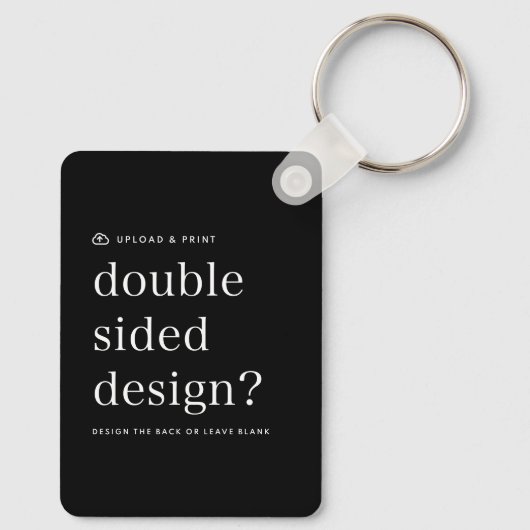 キーチェーンデザインのアップロード キーホルダー (裏面)