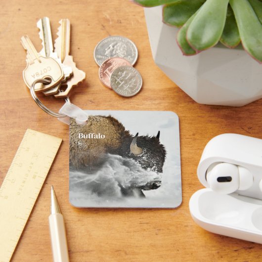 キーチェーンバッファロー キーホルダー (デスク)