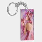 キーチェーンビューティフルファンタジー女王及びドラゴン キーホルダー (正面左)
