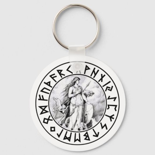 キーチェーンフリーヤルーンシールド キーホルダー (正面)