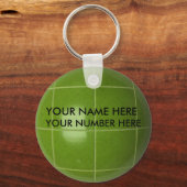 キーチェーンボッチェボールあなたの名前、あなたの番号 キーホルダー (正面)