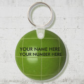 キーチェーンボッチェボールあなたの名前、あなたの番号 キーホルダー