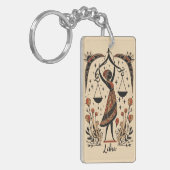 キーチェーンリブラシナ〔占星術の〕十二宮図アート キーホルダー (正面左)