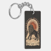 キーチェーンレオシナ〔占星術の〕十二宮図アート キーホルダー (正面左)