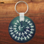 キーチェーンワーリアートメダカランディカル キーホルダー (正面)