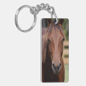 キーチェーン上の馬の写真 キーホルダー (正面左)