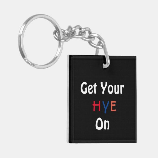 キーチェーン上のHYEを取得 キーホルダー (正面左)