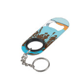 キーチェーン付きバンドミニボトルオープナー キーホルダー栓抜き (裏面アングル)